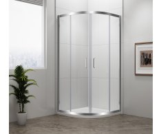 Polysan Easy čtvrtkruhová Sprchová Zástěna 900x900mm, L/r, čiré Sklo