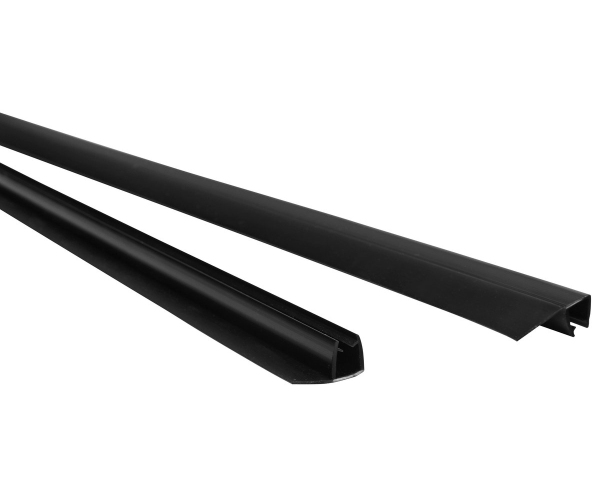 Polysan Easy Black Set Svislých Těsnění Pro Sklo 6/6mm, 2000mm (2ks)