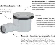 Polysan Vaničkový Sifon, Průměr 90mm, Dn40, Odtok V Mezikruží, Krytka Bílá