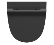 Gsi Community Urinál Se Zakrytým Přívodem Vody S Otvory Pro Víko, Rimless, 31x54,5cm, černá Mat