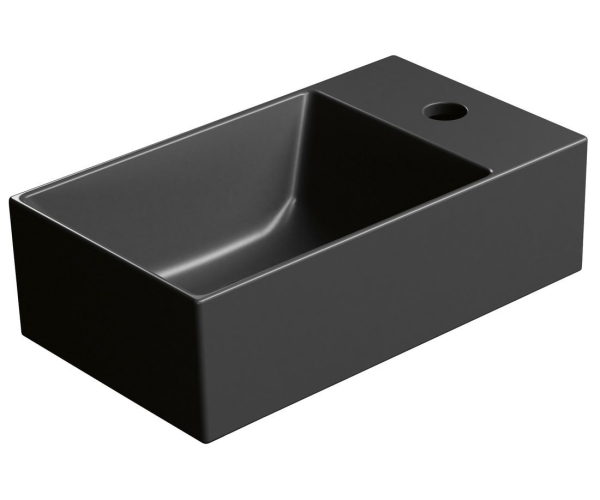 Gsi Kube X Keramické Umývátko 40x23cm, Pravé/levé, černá Mat
