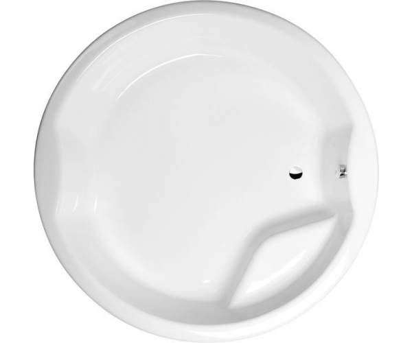 Polysan Royal Round Kulatá Vana S Konstrukcí 172x172x49cm, Bílá