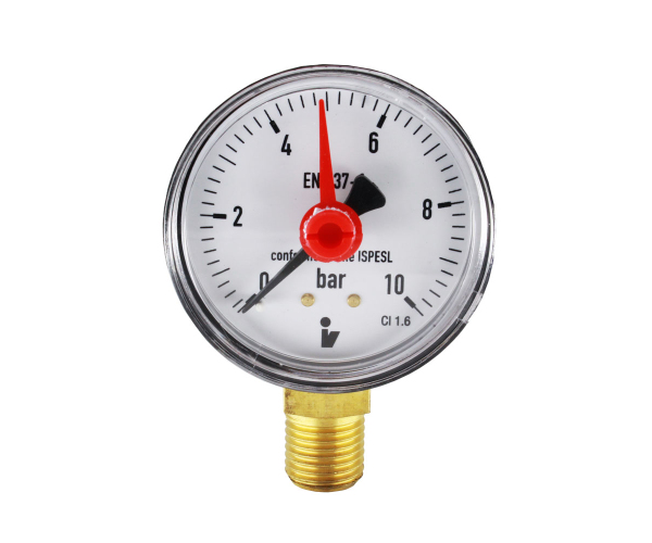 Klum Tlakoměr 50 Mm, 0 - 10bar, Spodní Vývod 1/4"