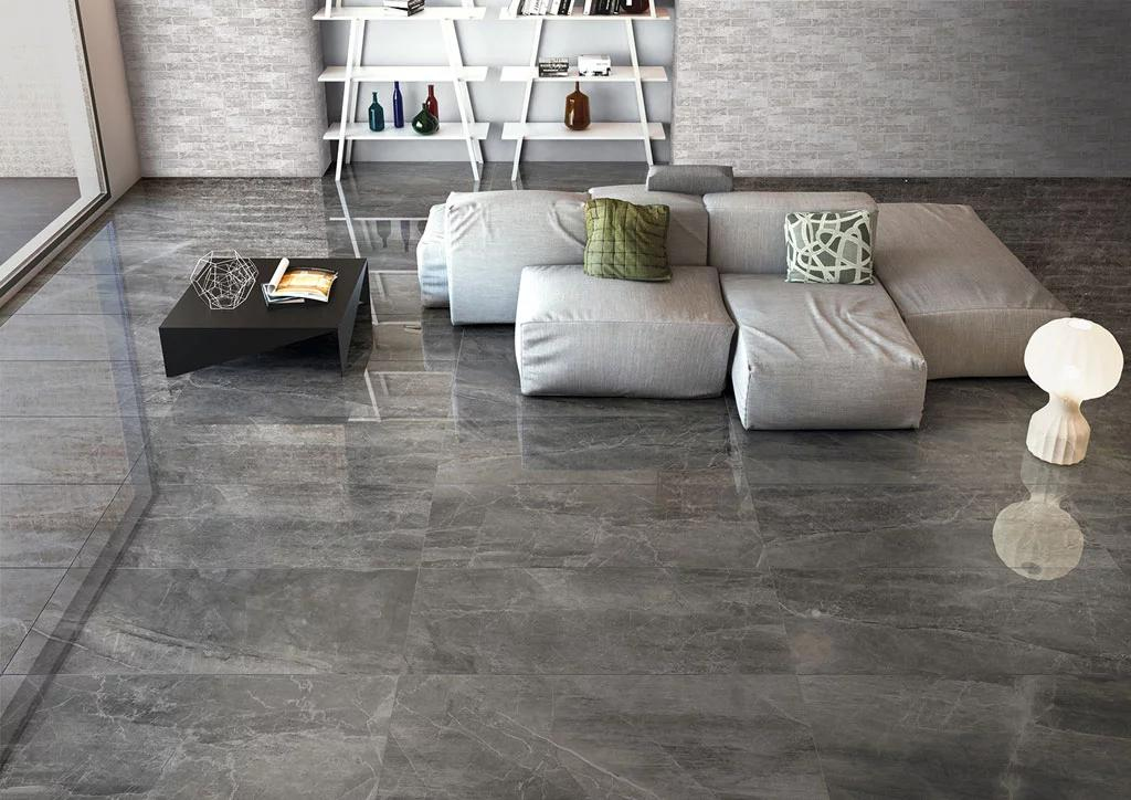 Realizace Imitace mramoru dlažba Tuscania Athena Nero, Lap. Ret. 60x121