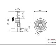 Ippari,teleskopické Rameno Sprchy S Propojovací Hadičkou Pro Sprchovou Baterii A Sprchovou Sadou (ralf 250mm, Mira) AQS02100-SET5