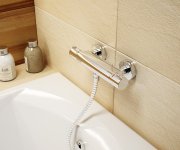 Termostatická sprchová nástěnná baterie Termo 200 - TE 072.00CR Termostatická sprchová nástěnná baterie bez sprchového setu, chrom X070051