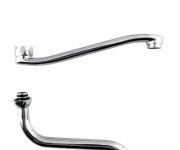 Aqualine 35 Nástěnná Dřezová Baterie 3/4", Bez Ramínka, Chrom
