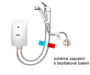 Průtokový Tlakový Ohřívač Vody HAKL Pl S Hydraulickým Spínáním, Příkon 3,5 Kw, Bílý PO-HAPLT135