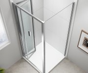 Polysan Easy Obdélníkový Sprchový Kout 700x900mm, Skládací Dveře, L/p Varianta, čiré Sklo