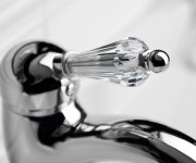 Sapho Kirké Crystal Stojánková Umyvadlová Baterie S Výpustí, Páčka Krystal, Chrom
