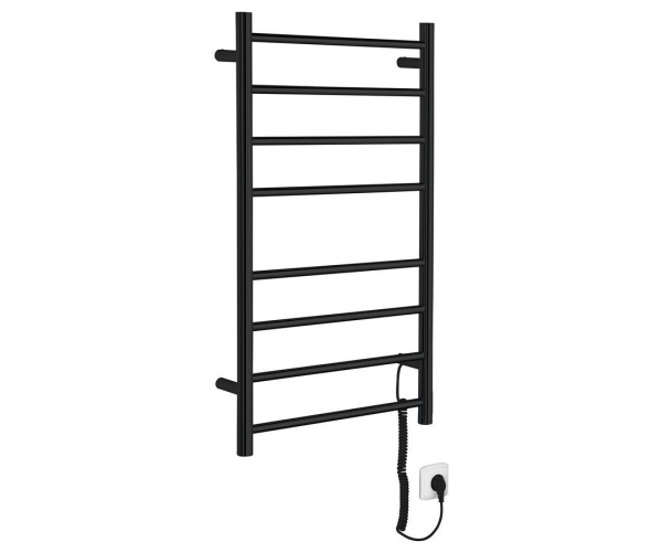 Sapho Redondo Elektrický Sušák Ručníků, Kulatý, 500x900 Mm, 75 W, černá Mat