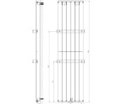 Sapho Colonna Otopné Těleso 450x1800mm, Pískovec