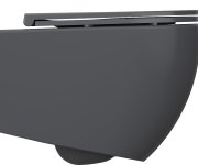 Isvea Infinity Závěsná Wc Mísa, Rimless, 36,5x53cm, Antracit