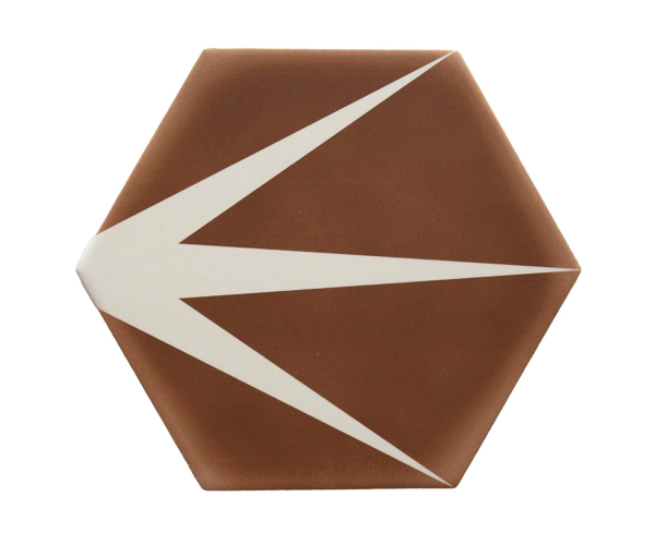 Dlažba Deceram Palma Terracota Decor HEX 14x16 (skladem)