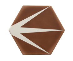 Deceram Palma Terracota Decor HEX 14x16