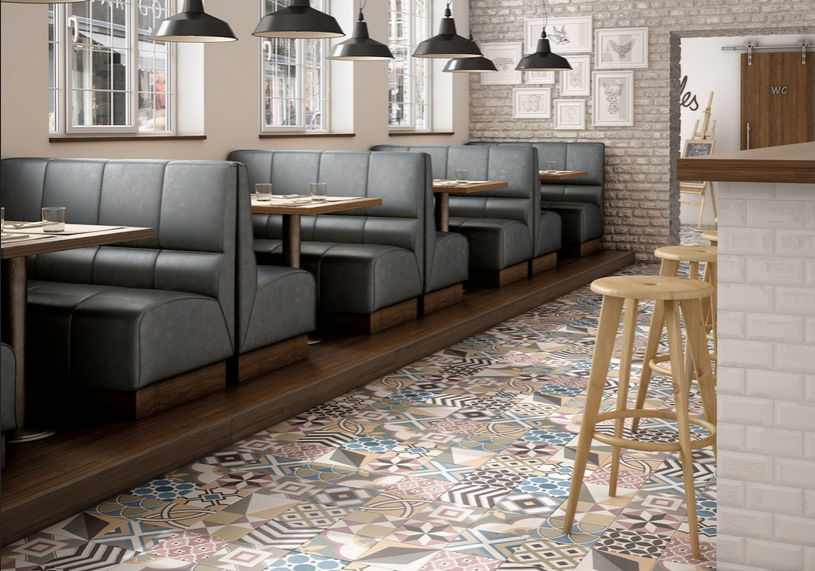 Realizace Patchworková dlažba Equipe Caprice DECO
