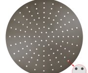 Hlavová sprcha kulatá kovová ø 30 cm s 4-otvorovými tryskami KS0001/4MGK
