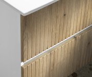 Aqualine Paneda Strip Umyvadlová Skříňka 79,5x55x45,2cm, Dub Emporio