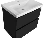 Aqualine Altair Umyvadlová Skříňka 67x60x45cm, černá Mat