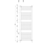 Aqualine Direct Otopné Těleso S Bočním Připojením 450x1320 Mm, Bílá