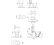 Gsi Pura Wc Kombi, Spodní/zadní Odpad, Bílá Extraglaze
