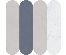 Ascot Pigmenta MOSAICO OVALI T4 MIX COLD 30x30 Mat.