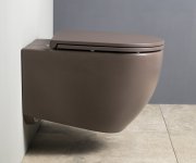 Isvea Infinity Závěsná Wc Mísa, Rimless, 36,5x53cm, Taupe