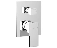 Sapho Cubemix Podomítková Sprchová Baterie, 2 Výstupy, Chrom