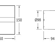 Cata E-100 G Koupelnový Ventilátor Axiální, 8w, Potrubí 100mm, Bílá