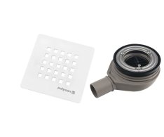 Polysan Treneca Vaničkový Sifon, Průměr 90mm, Dn40, Krytka Bílá Mat