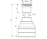 Aqualine Perlátor S Kloubem A Přepínačem, Vnitřní Závit M22x1, Vnější Závit M24x1, Chrom