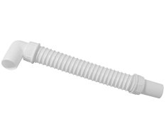 Polysan Odpadní Flexi-zkracovatelné Dopojení, L-100 Cm, Koleno 40/40 Mm