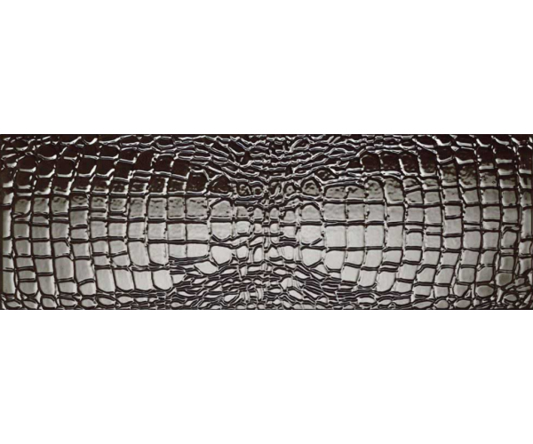 Extravagantní dekor Settecento Crocotiles Croco Classic Brown 24x72 - hnědá