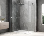 Polysan Globe Chrome Obdélníkový Sprchový Kout 800x1000mm, čiré Sklo, Levé