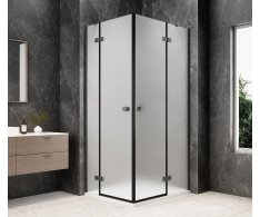 Polysan Globe Gun Metal Obdélníkový Sprchový Kout 1200x800mm, Rohový Vstup, Matné Sklo