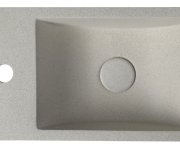 Sapho Crest L Betonové Umývátko, Nástěnné, Včetně Výpusti, 40x22cm, Bílý Pískovec