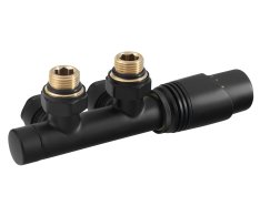 Bruckner Wicher Připojovací Sada Termostatická Pro Středové Připojení 50mm, černá Mat
