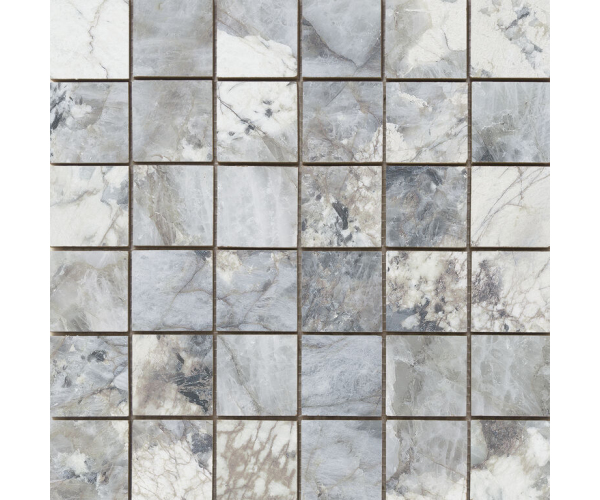 Mozaika jako mramor Cifre Esplendor Mosaico Blue 30x30 Luc. Rett. - šedá