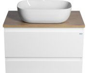 Aqualine Altair Skříňka S Deskou 68 Cm, Bílá/dub Emporio
