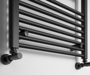 Aqualine Direct Otopné Těleso S Bočním Připojením 600x1680mm, černá Mat