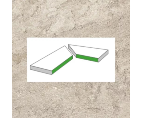 2cm dlažba jako kámen Castelvetro Quartz Stones Silver Gradone Torato Ang. Interno 30x60 - 2pc - šedá