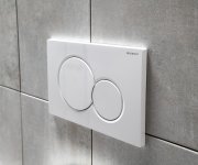 Geberit Sigma01 Ovládací Tlačítko, Bílá Lesk