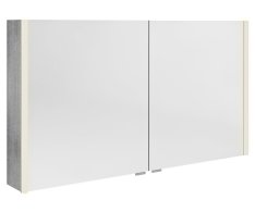 Sapho Alix Galerka S Led Osvětlením, 2x Dvířka, 126x70x17,5cm, Dub Stříbrný