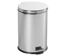 Aqualine Simple Line Odpadkový Koš Kulatý 20l, Nerez Lesk