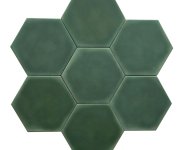 Dlažba Deceram Palma Green HEX 14x16 - zelená (skladem)