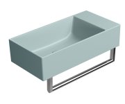 Gsi Kube X Keramické Umývátko 50x25cm, Bez Otvoru, Pravé/levé, Ghiaccio Mat
