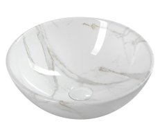 Sapho Dalma Keramické Umyvadlo Na Desku, ø 42cm, Carrara