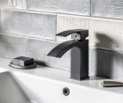 Sapho Ginko 25 Stojánková Umyvadlová Baterie, černá Mat