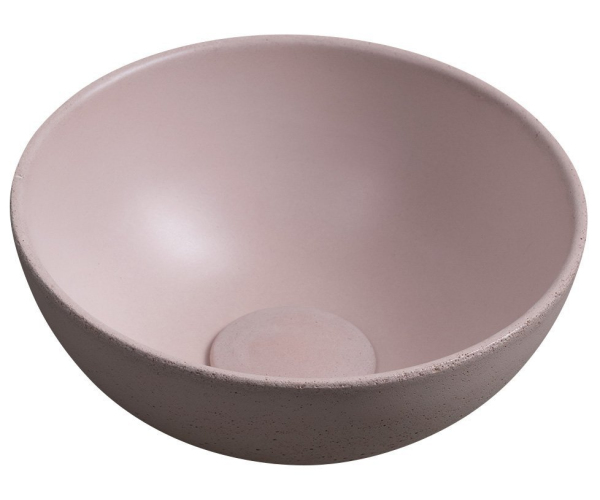 Sapho Minor Betonové Umývátko Na Desku, ø 26cm, Růžová Mat