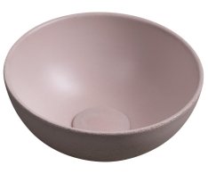 Sapho Minor Betonové Umývátko Na Desku, ø 26cm, Růžová Mat